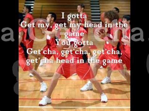 getcha head in the game lyrics|troy high school music.